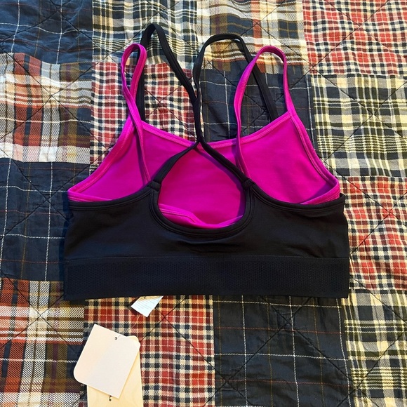 Fabletics Blue and Pink Seamless Sports Bra - Picture 5 of 6